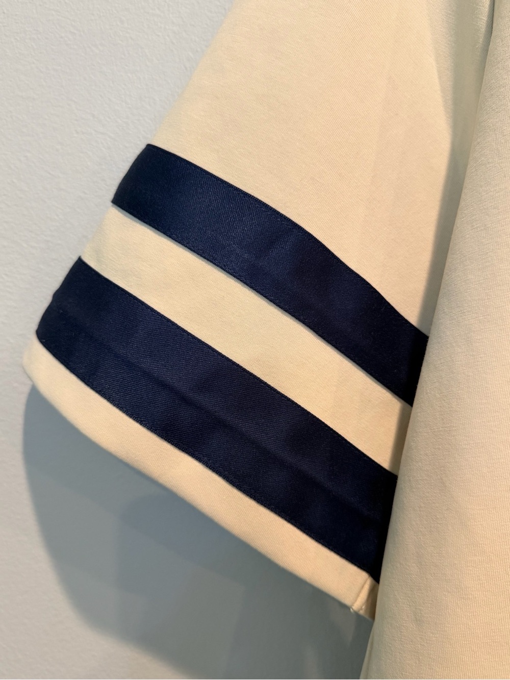 Cream 'Tigers' Short-Sleeve Tee with Navy Stripes - Picture 4 of 6